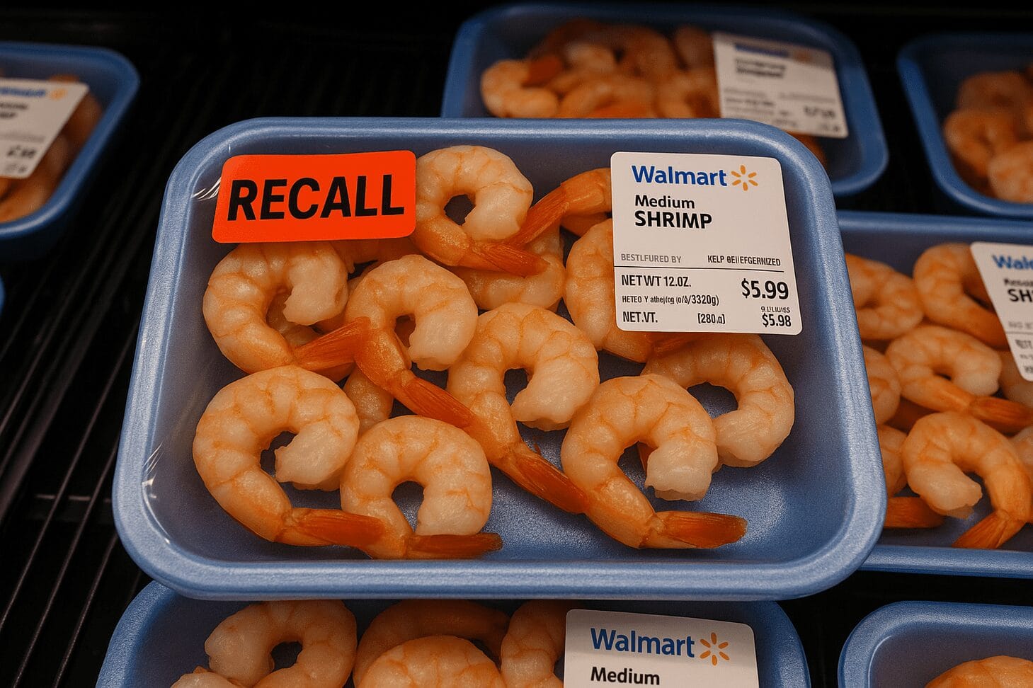 radioactive shrimp recall at Walmart