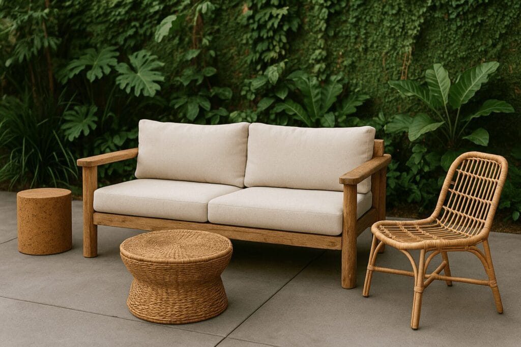 Illustration of Sustainable Living Minimalist Home Furniture Care For Guests